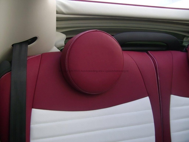 Fiat 500 Cabrio RGS Autobekleding 014 Burgundy