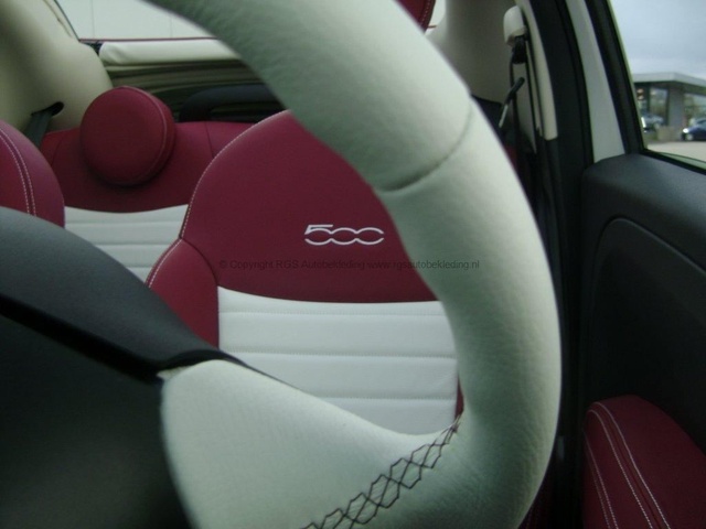 Fiat 500 Cabrio RGS Autobekleding 014 Burgundy