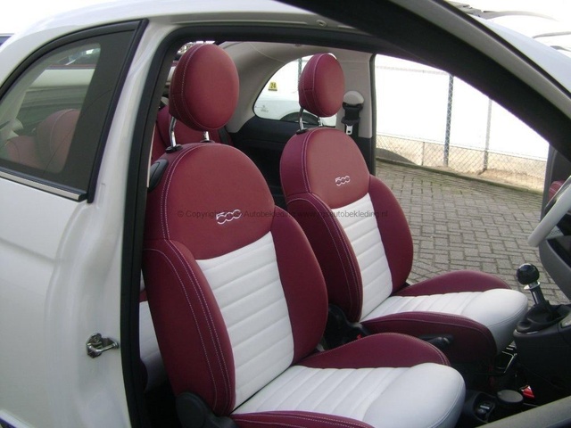 Fiat 500 Cabrio RGS Autobekleding 014 Burgundy