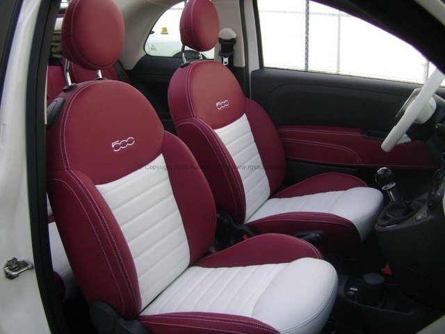 Fiat 500 Cabrio RGS Autobekleding 014 Burgundy